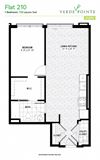 Flat 210 Floorplan Flat 210 Floorplan at Verde Pointe